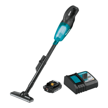 Click here to see Makita XLC02R1B Makita 18V LXT Lithium‑Ion 2.0Ah Compact Cordless Vacuum Kit - XLC02R1B