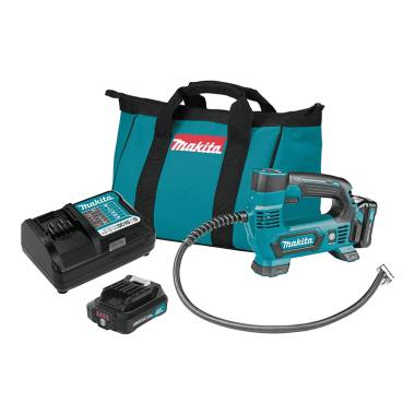 Click here to see Makita MP100DWRX1 Makita 12V Max CXT Lithium‑Ion Cordless Inflator Kit (2.0Ah) - MP100DWRX1 