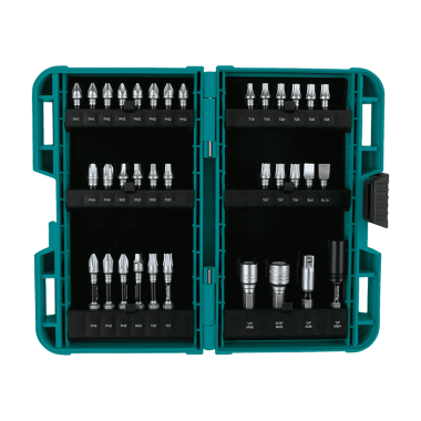 Click here to see Makita E-01666 Makita 35-Pcs. Impact Bit Set, Steel Mix - E-01666