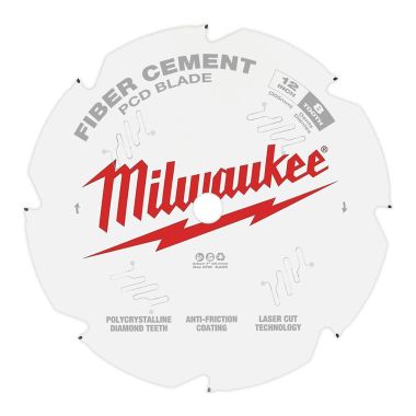 Click here to see Milwaukee 48-40-7020 Milwaukee 12in 4T PCD/Fiber Cement Circular Saw Blade with 5/8in Arbor Size and 0.087 Kerf Thickness - 48-40-7020 