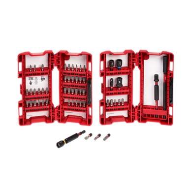 Click here to see Milwaukee 48-32-4028 Milwaukee 48-32-4028 SHOCKWAVE Impact Duty Drill & Drive Set - 55Pc
