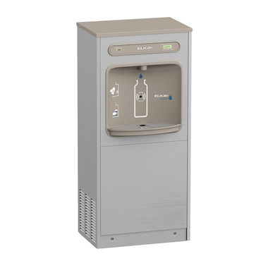 Click here to see Elkay DSSBF8S Elkay ezH2O Floor Standing Bottle Filling Station, Filtered, Refrigerated 8 GPH, Stainless Steel - DSSBF8S