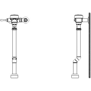 Click here to see Delta 81T261 Delta 81T261 TECK Exposed Flush Valve, 1.6 gpf, 1.5