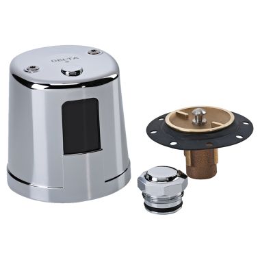 Click here to see Delta 81TURBTRKA Delta 81TURBTRKA TECK Battery-Operated Retrofit Exposed Urinal Flush Valve, 0.5 gpf, 3/4