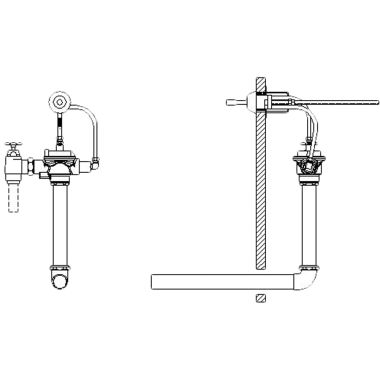 Click here to see Delta 83T141 Delta 83T141 TECK Concealed Flush Valve w/ Handle, 1.6 gpf, 1.5