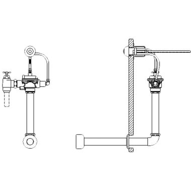 Click here to see Delta 83T240 Delta 83T240 TECK Concealed Flush Valve w/ Push Button, 1.6 gpf, 1.5
