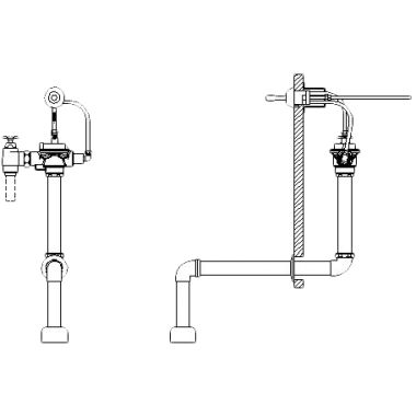 Click here to see Delta 83T341 Delta 83T341 TECK Concealed Flush Valve w/ Handle, 1.6 gpf, 1.5