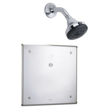 Click here to see Delta 860T138 Delta 860T138 Stainless Commercial Electronic Shower Trim - Push Button