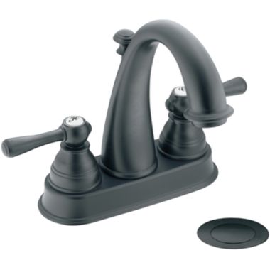 Click here to see Moen 6121WR Moen 6121WR Two Handle High Arc Bathroom Faucet, Wrought Iron