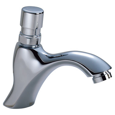 Click here to see Delta 87T110 Delta Commercial 87T110 Mount Push Button Metering Faucet With 0.5 GPM Outlet