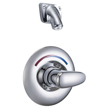 Click here to see Delta T13H162 Delta T13H162 TECK MultiChoice Universal Pressure Balance Shower Trim, VR Wallmount Showerhead, Lever, Chrome
