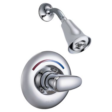 Click here to see Delta T13H182 Delta T13H182 TECK MultiChoice Universal Pressure Balance Shower Trim, H2Okinetic Showerhead, Lever, Chrome