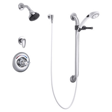 Click here to see Delta T13H333 Delta T13H333 Commercial Dual Shower Trim & Hand Shower