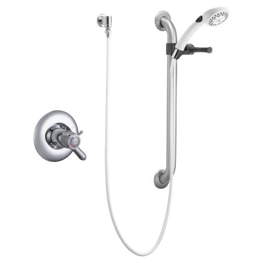 Click here to see Delta T17TH155 Delta T17TH155 TECK MultiChoice Universal Thermostatic Valve and Hand Shower Trim w/ 24