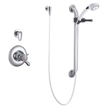 Click here to see Delta T17TH305 Delta T17TH305 TECK MultiChoice Universal Thermostatic Valve and Hand Shower Trim w/ 24