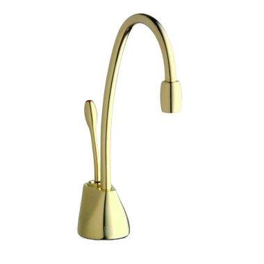 Click here to see Insinkerator F-GN1100FG InSinkErator Indulge Contemporary Instant Hot Water Faucet, French Gold - F-GN1100FG