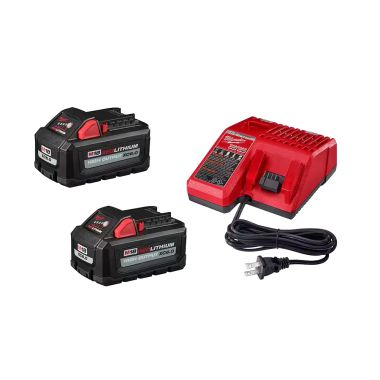 Click here to see Milwaukee 48-59-1862S Milwaukee M18 REDLITHIUM HIGH OUTPUT XC6.0 Battery and Charger Starter Kit, 2-Pack 6.0Ah Batteries - 48-59-1862S