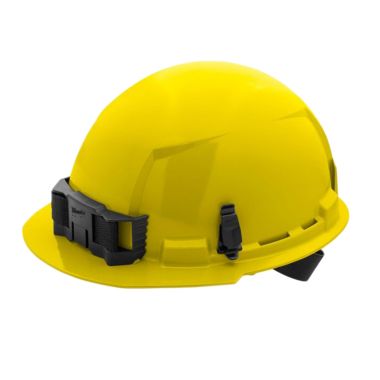 Click here to see Milwaukee 48-73-1102 Milwaukee 48-73-1102 Unvented Hard Hat with 4pt Ratcheting, Class E, Yellow - Front Brim