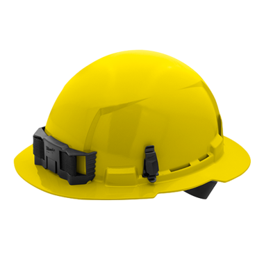 Click here to see Milwaukee 48-73-1103 Milwaukee 48-73-1103 Unvented Hard Hat with 4pt Ratcheting, Class E, Yellow - Full Brim