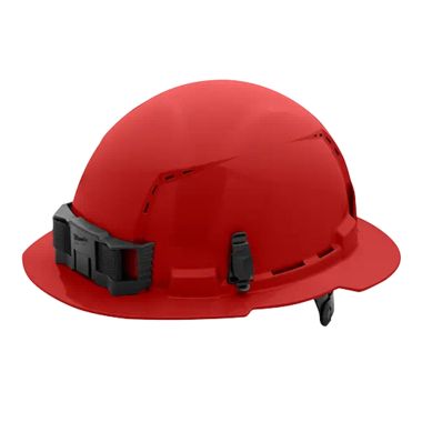 Click here to see Milwaukee 48-73-1229 Milwaukee 48-73-1229 Vented Hard Hat with 6pt Ratcheting, Class C, Red - Full Brim
