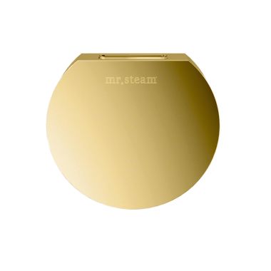 Click here to see Mr. Steam 103937PB Mr Steam Aroma Designer Round 3 in. Steam Head in Polished Brass - 103937PB