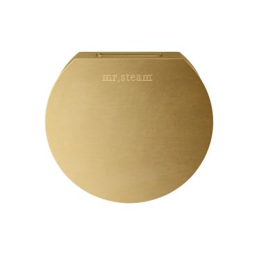 Click here to see Mr. Steam 103937SB Mr Steam Aroma Designer Round 3 in. Steam Head in Satin Brass - 103937SB