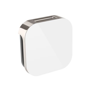 Click here to see Mr. Steam 104104WH-PN Mr Steam Aroma Glass 3 in. Steam Head in White Polished Nickel - 104104WH-PN