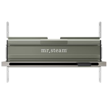 Click here to see Mr. Steam 104480BN Mr Steam Linear 16 in. Steam Head With AromaTray in Brushed Nickel  - 104480BN