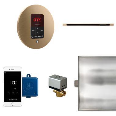 Click here to see Mr. Steam BTLRL1RBB Mr Steam Butler Linear Steam Generator Control Kit  Package in Round Brushed Bronze - BTLRL1RBB