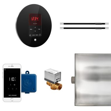 Click here to see Mr. Steam BTLRLXRBK Mr Steam Butler Max Linear Steam Generator Control Kit  Package in Round Black - BTLRLXRBK