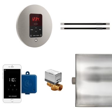 Click here to see Mr. Steam BTLRLXRBN Mr Steam Butler Max Linear Steam Generator Control Kit  Package in Round Brushed Nickel  - BTLRLXRBN