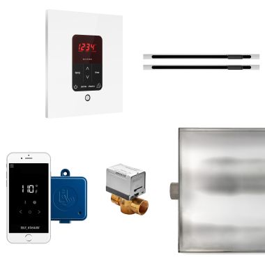 Click here to see Mr. Steam BTLRLXSWH Mr Steam Butler Max Linear Steam Generator Control Kit  Package in Square White - BTLRLXSWH