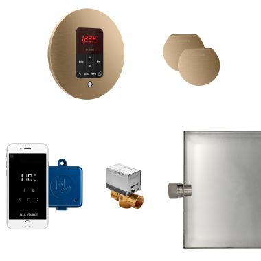 Click here to see Mr. Steam MSBUTLERXRD-BB Mr Steam Butler Max Steam Generator Control Kit  Package in Round Brushed Bronze - MSBUTLERXRD-BB