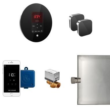 Click here to see Mr. Steam MSBUTLERXRD-BK Mr Steam Butler Max Steam Generator Control Kit  Package in Round in Black - MSBUTLERXRD-BK