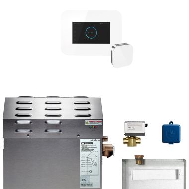 Click here to see Mr. Steam 09C1AF0B000 Mr Steam MS400EC1 9kW Steam Generator with iButler White Package - 09C1AF0B000