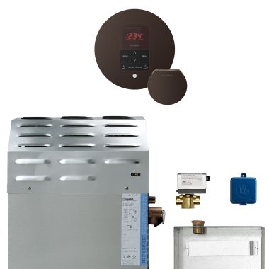 Click here to see Mr. Steam 10C1ACD0000 Mr Steam MSSUPER1EC1 10kW Steam Generator with Butler Round Package in Oil Rubbed Bronze - 10C1ACD0000