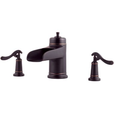 Click here to see Pfister RT6-5YPY Pfister Ashfield Tuscan Bronze Roman Tub Faucet Trim, Less Handles, Pforever Seal - RT6-5YPY