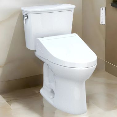 Click here to see Toto MW7863084CEFG.10#01 TOTO Drake WASHLET+ Two-Piece Elongated Toilet with C5 Bidet Seat, 10