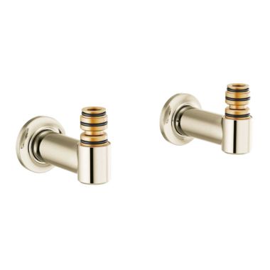 Click here to see Brizo T71764-PN Brizo Wall Mount Tub Filler Unions with Dual Column Design, Solid Brass Construction, Brilliance Polished Nickel - T71764-PN