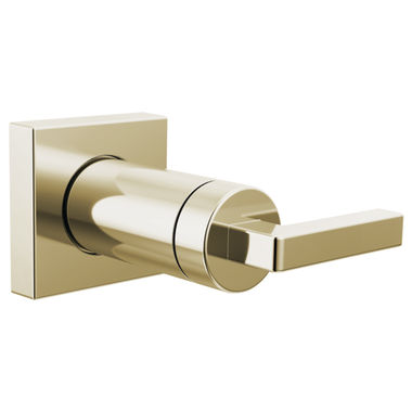 Click here to see Brizo T66622-PN Brizo Frank Lloyd Wright Sensori Single-Handle Volume Control Trim, Lever Handle, Polished Nickel - T66622-PN