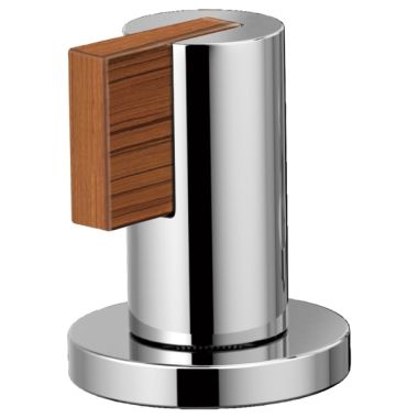 Click here to see Brizo HL5332-PCTK-NM Brizo Lever Handle Kit for Litze Widespread Lavatory Faucet, ADA, No Mark, Polished Chrome/Wood - HL5332-PCTK-NM