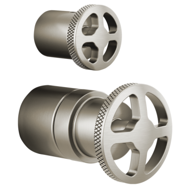 Click here to see Brizo HW75P32-NK Brizo Litze Pressure Balance Valve Trim with Integrated Diverter Wheel Handle Kit, Brilliance Luxe Nickel - HW75P32-NK