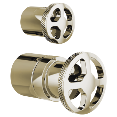 Click here to see Brizo HW75P32-PN Brizo Litze Pressure Balance Valve Trim with Integrated Diverter Wheel Handle Kit, Brilliance Polished Nickel - HW75P32-PN