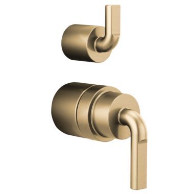 Click here to see Brizo HL75P39-GL Brizo Litze Presure Balance Valve With Diverter Trim Handle Kit - Notch Lever, Luxe Gold - HL75P39-GL