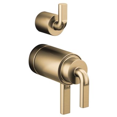Click here to see Brizo HL7539-GL Brizo Notch Lever Handle Kit for Litze Thermostatic Valve with Diverter Trim,  ADA, Brilliance Luxe Gold - HL7539-GL