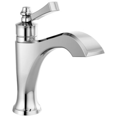 Click here to see Delta 556-MPU-DST Delta Dorval Chrome Lavatory Faucet, Metal Pop-Up, 1.2 GPM, Single-Handle, DIAMOND Seal, Lever Handle - 556-MPU-DST