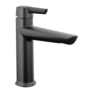 Click here to see Delta 571-BLMPU-DST Delta Galeon Top-Handle Matte Black Lavatory Faucet, Metal Pop-Up, 1.2 GPM, DIAMOND Seal, Lever Handle - 571-BLMPU-DST