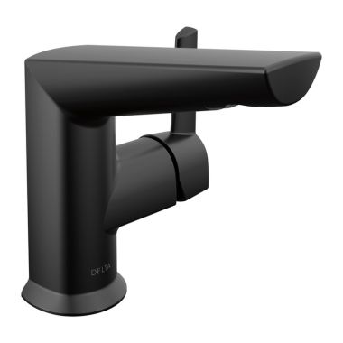 Click here to see Delta 572-BLMPU-DST Delta Galeon Side-Handle Matte Black Lavatory Faucet, Metal Pop-Up, 1.2 GPM, DIAMOND Seal, Lever Handle - 572-BLMPU-DST