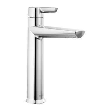 Click here to see Delta 671-PR-DST Delta Galeon Top-Handle Mid-Height Chrome Lavatory Faucet, Less Drain, Lumicoat, 1.2 GPM, DIAMOND Seal, Lever Handle - 671-PR-DST