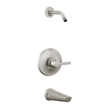 Click here to see Delta T14472-SS-PR-LHD Delta T14472-SS-PR-LHD Galeon Lumicoat Stainless Tub And Shower Trim